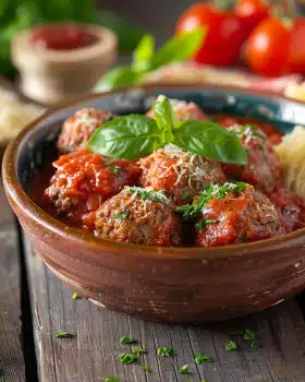 Hackbällchen in Tomatensauce
