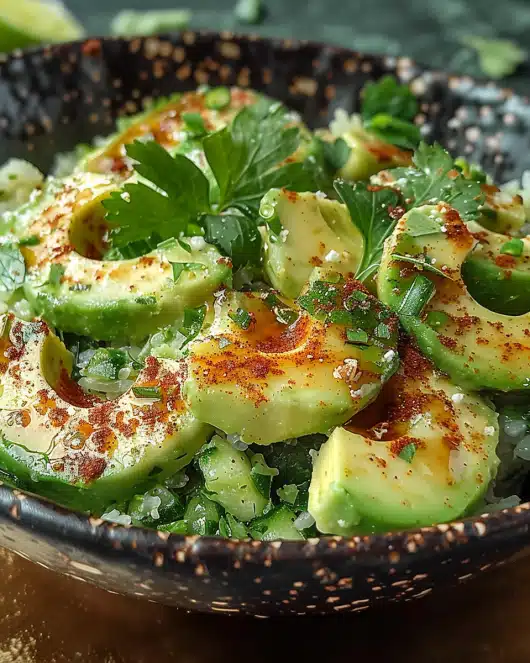 Honig-Limetten Garnelen-Avocado-Salat