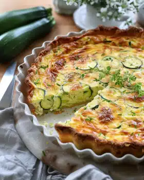 Keto Zucchini Quiche ohne Boden