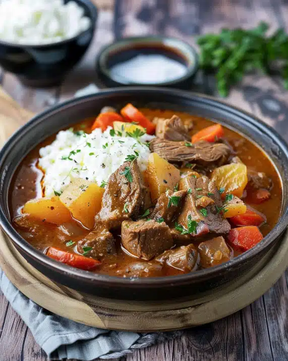Gulasch aus dem Schnellkochtopf
