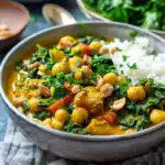 Einfaches Spinat Kichererbsen Curry 2 Einfaches Spinat Kichererbsen Curry