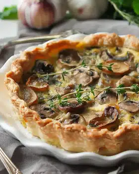 Pilz-Quiche – Ein veganes Geschmackserlebnis