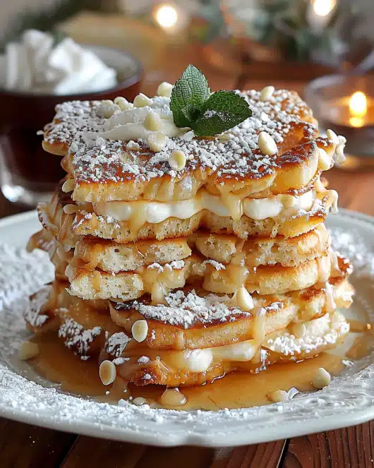Apfel-Zimt-Pfannkuchen-Sandwiches