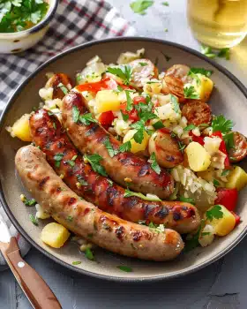 Bratwurst mit Kartoffelsalat: Perfektes Rezept für Sommer