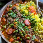 Arabisches Bohnengericht mit Hackfleisch 2 Arabisches Bohnengericht mit Hackfleisch