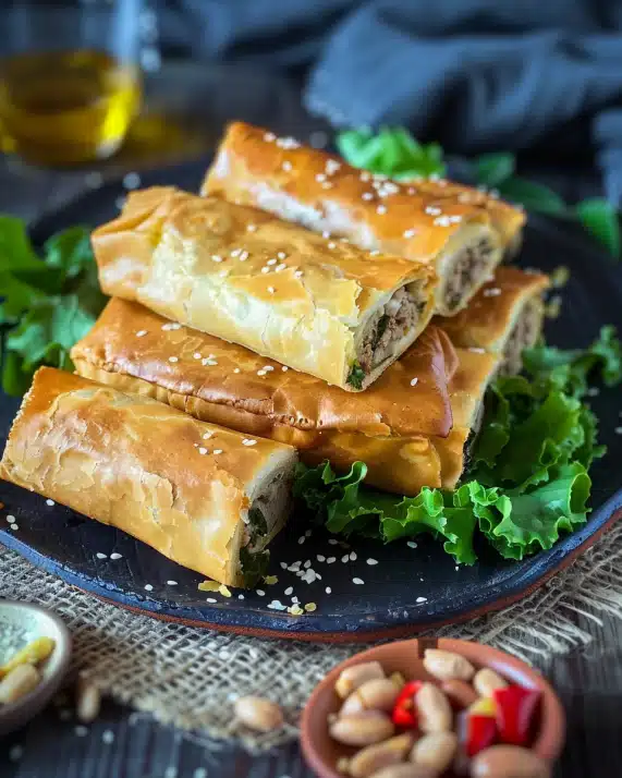 Börek mit Hackfleisch und Weißkohl