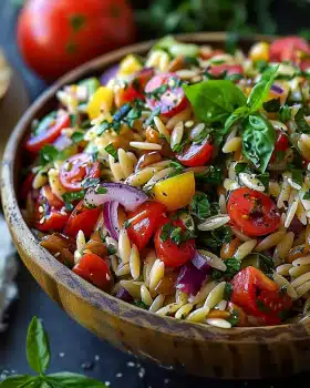 Mediterraner Orzo Salat