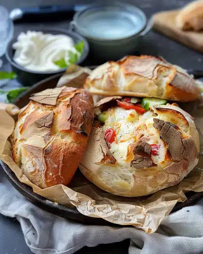 Ballonbrot aus dem Backofen