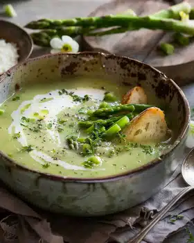 Grüne Spargelsuppe
