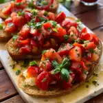 Bruschetta mit Tomaten Italienisch